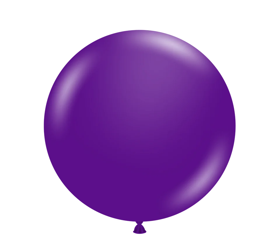 TUFTEX 5IN PLUM PURPLE LATEX BALLOONS 50CT