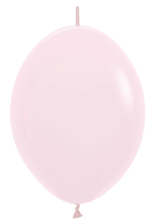 6 inch Sempertex Pastel Matte Pink LINK-O-LOON 50ct