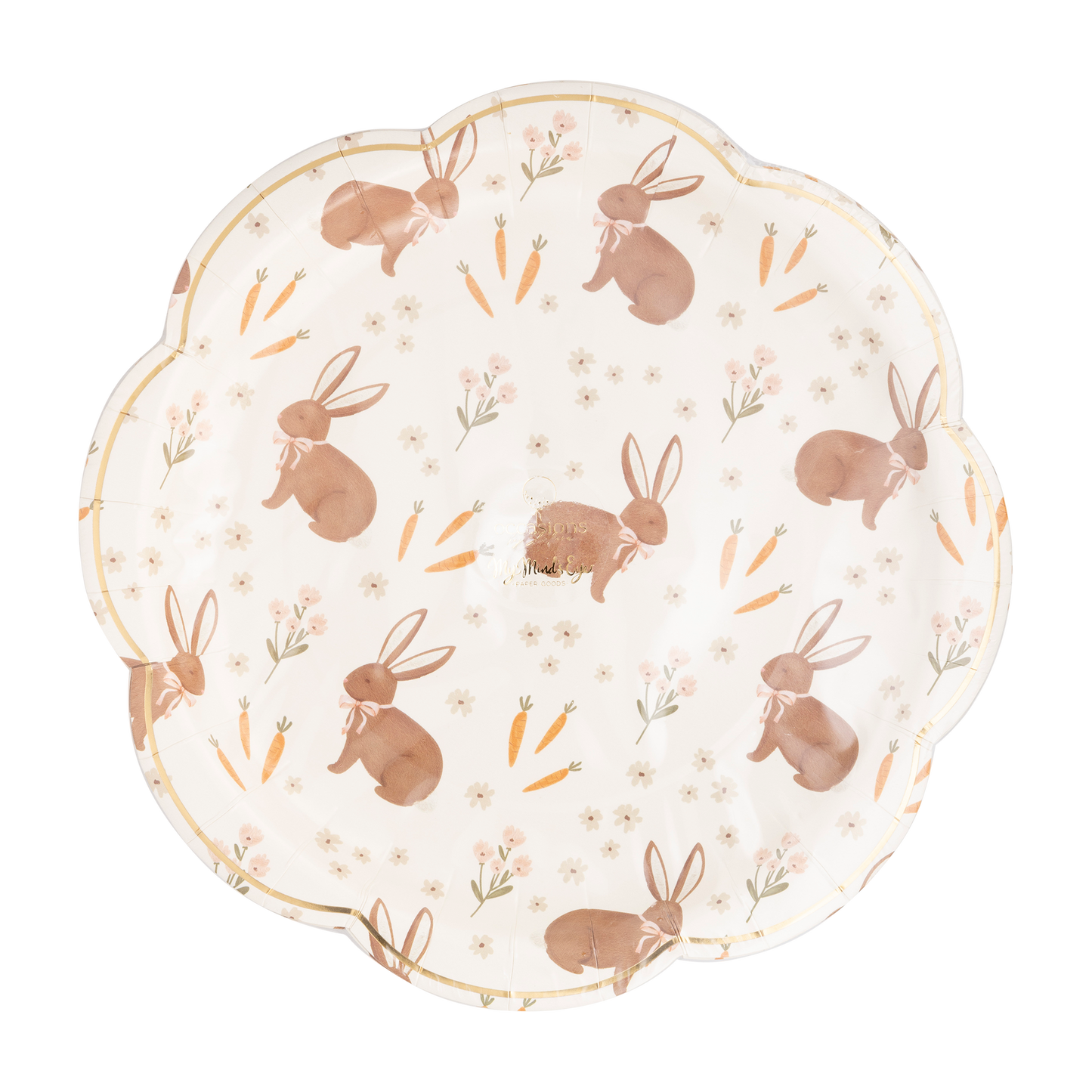 OCCASIONS BY SHAKIRA - RABBIT SCATTER PAPER PLATE