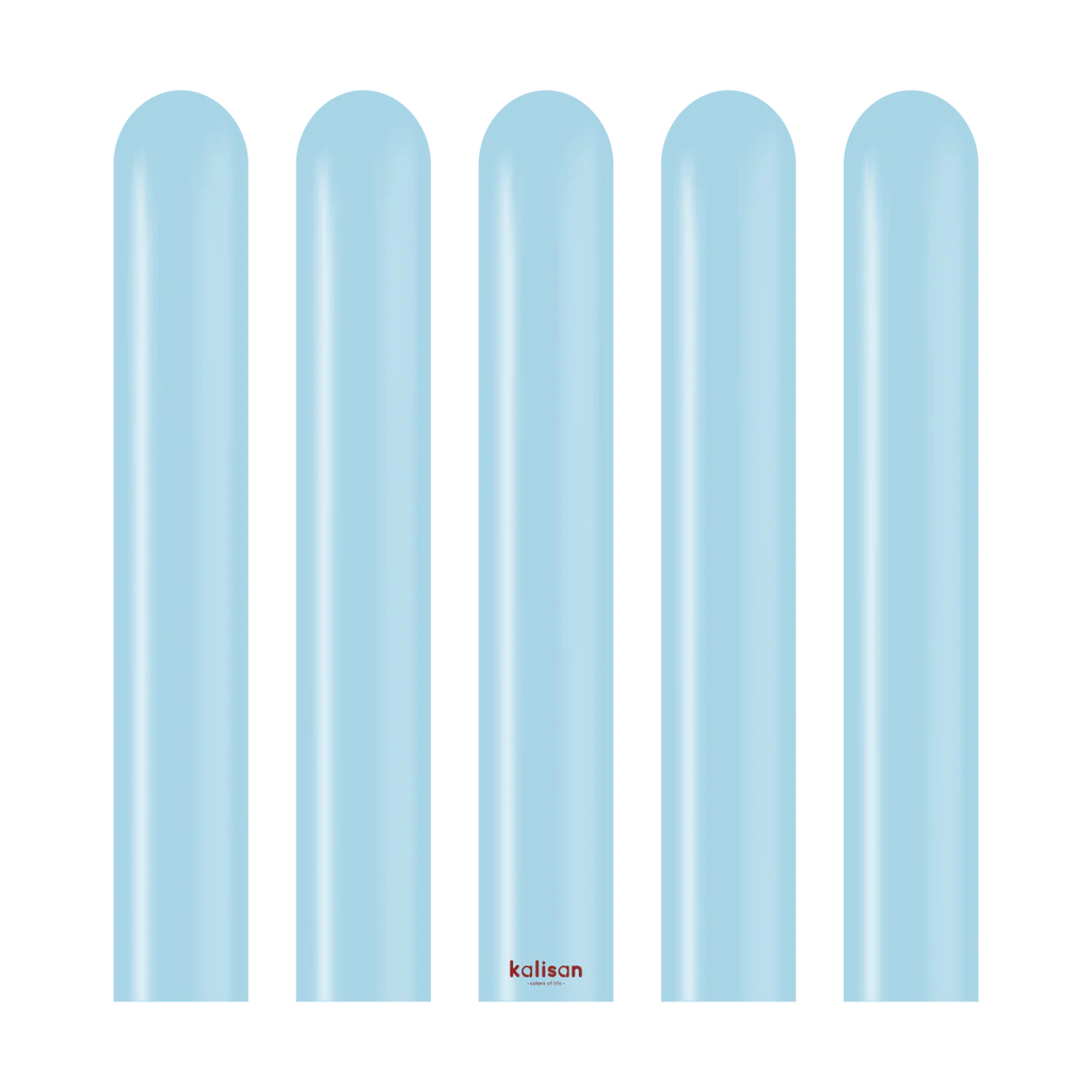 Kalisan Nozzle Up Macaron Blue - 260 Modelling 2"/60", 50 Pieces KALISAN NOZZLE UP MACARON BLUE - 260 MODELLING 2"/60", 50 PIECES