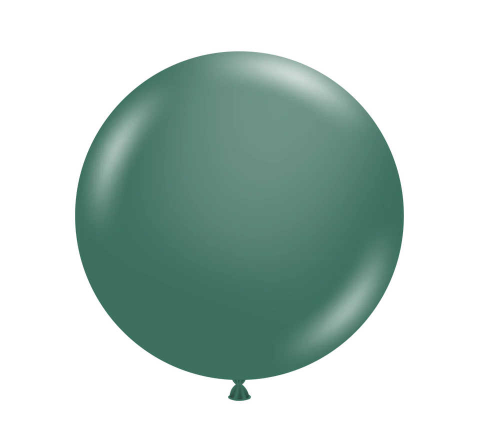 TUFTEX 24IN EVERGREEN LATEX BALLOONS 25CT