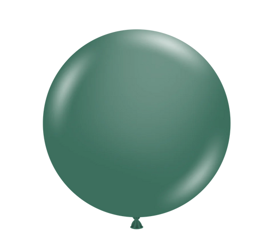 TUFTEX 24IN EVERGREEN LATEX BALLOONS 25CT