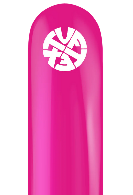 TUFTEX 260 HOT PINK TWISTING LATEX BALLOON 50CT