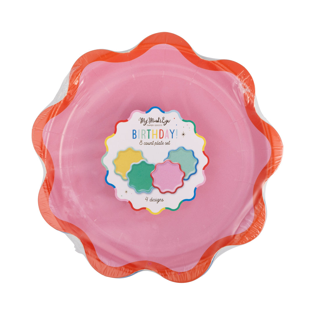 RIC RAC EDGE DESSERT PLATES