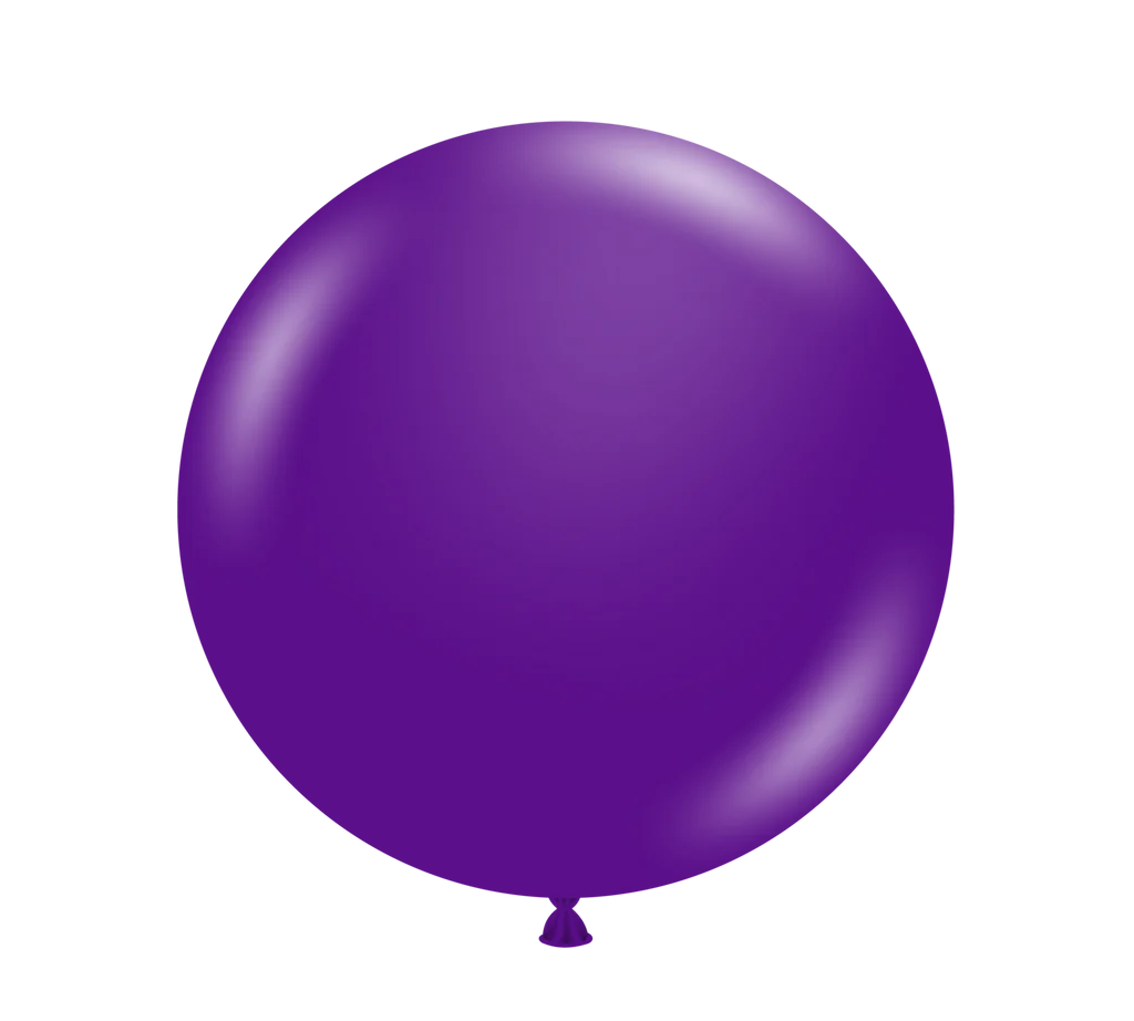 TUFTEX 17IN PLUM PURPLE LATEX BALLOONS 50CT