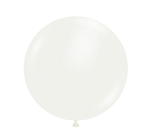 TUFTEX 5IN WHITE LATEX BALLOONS 50CT