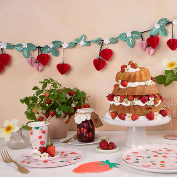 Strawberry Pattern  Plates